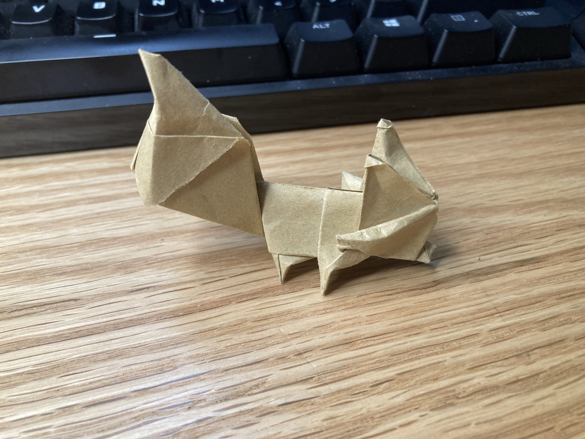 Second origami animal.